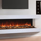 Modern Flames Landscape Pro 70'' Electric Fireplace Wall Mount Studio Suite | White Ready to Paint