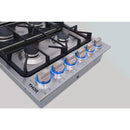 Thor 36 in. Drop-in Natural Gas Cooktop in Stainless Steel 