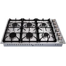 Thor 36 in. Drop-in Natural Gas Cooktop in Stainless Steel 
