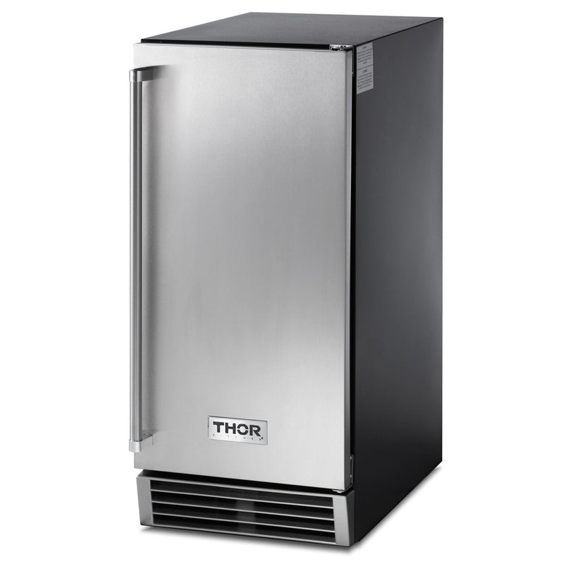 Thor Kitchen 15-Inch Built-In Ice Maker with Built-In Pump in Stainless Steel (TIM1501)