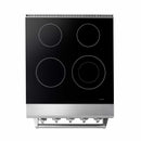 Thor Kitchen 2-Piece Appliance Package - 24-Inch Electric Range and Under Cabinet Hood in Stainless Steel