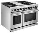 Thor Kitchen 2-Piece Appliance Package - 48-Inch Gas Range & Pro Wall Mount Hood in Stainless Steel