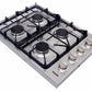 Thor Kitchen 2-Piece Pro Appliance Package - 30-Inch Gas Cooktop & Electric Wall Oven in Stainless Steel