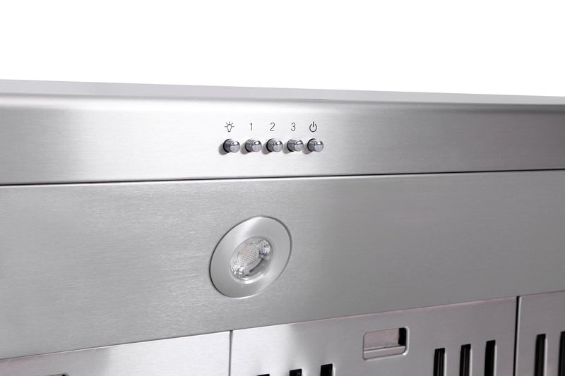 Thor Kitchen 2-Piece Pro Appliance Package - 36-Inch Gas Range & Premium Under Cabinet Hood in Stainless Steel