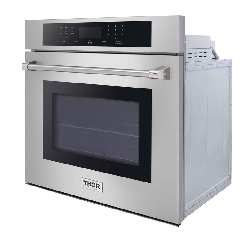 Thor Kitchen 2-Piece Pro Appliance Package - 36-Inch Rangetop & Electric Wall Oven in Stainless Steel