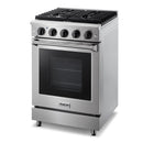 Thor Kitchen 24-Inch 3.7 cu. ft. Oven Gas Range in Stainless Steel LRG2401U