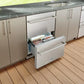 Thor Kitchen 24-Inch Indoor Outdoor Freezer Drawer in Stainless Steel 