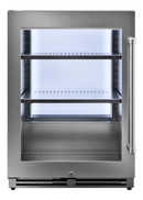 THOR Kitchen 24-Inch Undercounter Beverage Cooler in Stainless Steel Left Hinge - TBR24U-LH