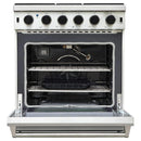 Thor Kitchen 30-Inch Gas Range with 5 Burners, 4.55 cu. ft Oven in Stainless Steel LRG3001U