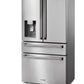 Thor Kitchen 6-Piece Appliance Package - 36-Inch Electric Range, Wall Mount Range Hood, Refrigerator with Water Dispenser, Dishwasher, Microwave, and Wine Cooler in Stainless Steel