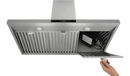 Thor Kitchen 4-Piece Appliance Package - 36-Inch Electric Range, Wall Mount Range Hood, Refrigerator with Water Dispenser, and Dishwasher in Stainless Steel