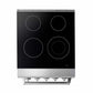 Thor Kitchen 4-Piece Appliance Package - 24-Inch Electric Range, French Door Refrigerator, Under Cabinet Hood, and Dishwasher in Stainless Steel
