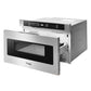 Thor Kitchen 4-Piece Appliance Package - 30-Inch Electric Range with Tilt Panel, French Door Refrigerator, Dishwasher, and Microwave Drawer in Stainless Steel