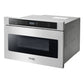 Thor Kitchen 4-Piece Appliance Package - 30-Inch Electric Range with Tilt Panel, French Door Refrigerator, Dishwasher, and Microwave Drawer in Stainless Steel