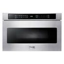 Thor Kitchen 4-Piece Appliance Package - 30-Inch Electric Range with Tilt Panel, French Door Refrigerator, Wall Mount Hood, and Dishwasher in Stainless Steel
