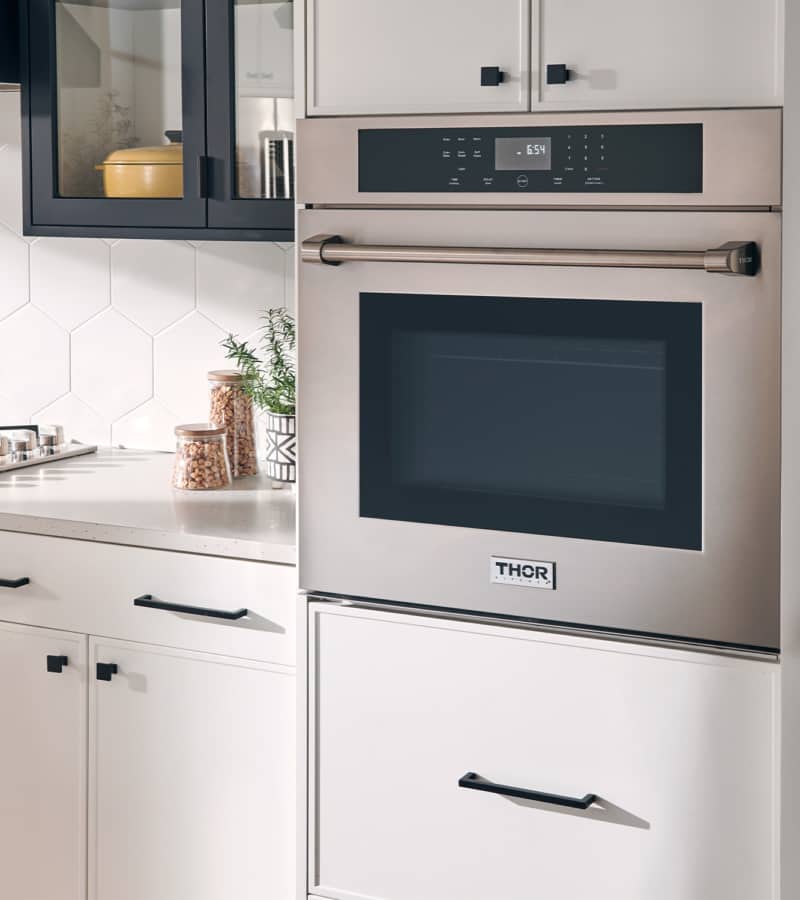 Thor Kitchen 4-Piece Pro Appliance Package - 30-Inch Gas Cooktop, Electric Wall Oven, Dishwasher & Refrigerator in Stainless Steel