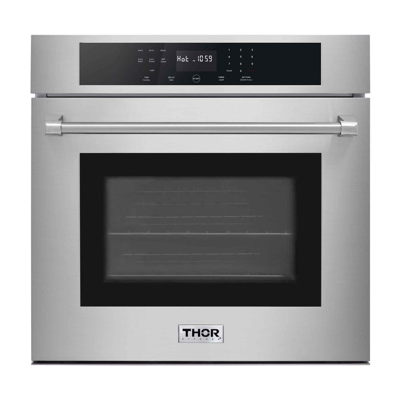 Thor Kitchen 4-Piece Pro Appliance Package - 36-Inch Rangetop, Electric Wall Oven, Dishwasher & Refrigerator in Stainless Steel