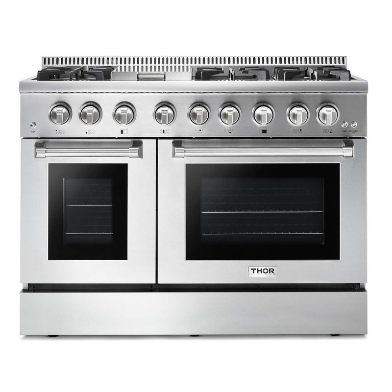 Thor Kitchen 48-Inch 6.7 cu. ft. Dual Fuel Range in Stainless Steel (HRD4803U)