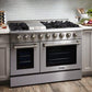 Thor Kitchen 48 in. Gas Burner, Electric Oven 6.7 cu. ft. Range in Stainless Steel