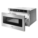 Thor Kitchen 5-Piece Appliance Package - 30-Inch Electric Range, French Door Refrigerator, Wall Mount Hood, Dishwasher, and Microwave Drawer in Stainless Steel