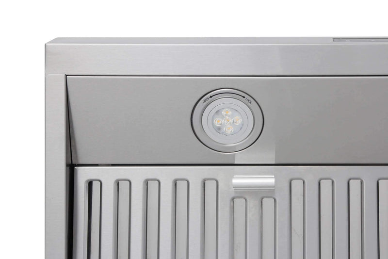 Thor Kitchen 5-Piece Appliance Package - 30-Inch Electric Range, French Door Refrigerator, Wall Mount Hood, Dishwasher, & Wine Cooler in Stainless Steel