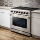 Thor Kitchen 6-Piece Appliance Package - 36-Inch Gas Range, Refrigerator with Water Dispenser, Wall Mount Hood, Dishwasher, Microwave Drawer, & Wine Cooler in Stainless Steel