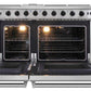 Thor Kitchen 6-Piece Appliance Package - 48-Inch Gas Range, Refrigerator with Water Dispenser, Under Cabinet 11-Inch Tall Hood, Dishwasher, Microwave Drawer, & Wine Cooler in Stainless Steel