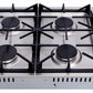 Thor Kitchen 6-Piece Pro Appliance Package - 30-Inch Gas Cooktop, Electric Wall Oven, Wall Mount Hood, Refrigerator with Water Dispenser, Dishwasher, & Microwave Drawer in Stainless Steel