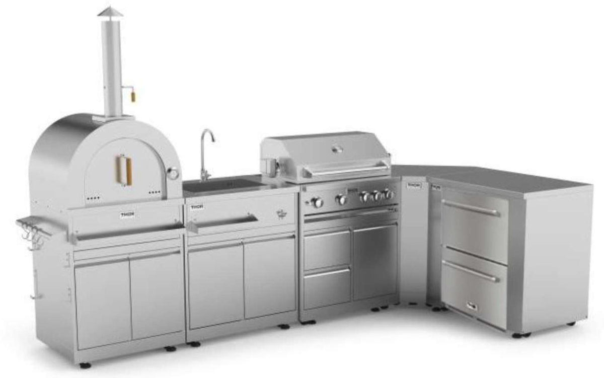 Thor Kitchen Pro Style Built-In Liquid Propane Grill MK04SS304