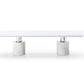Whiteline Modern Living Geneva Extra Large Dining Table Cylinder - DT1640XL