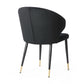 Whiteline Modern Living Gracie Dining Chair - DC1795F-BLK