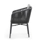 Whiteline Modern Living Lynn Outdoor Dining Armchair- DAC1837-LGRY