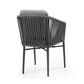 Whiteline Modern Living Lynn Outdoor Dining Armchair- DAC1837-LGRY
