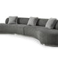 Whiteline Modern Living Perla Curved Sofa - SO2009F