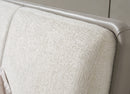 Whiteline Modern Living Romina Queen Bed in Light Grey Color - BQ2020P