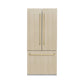 ZLINE Autograph Edition 36-Inch 19.6 cu. ft. Panel Ready Built-in 3-Door French Door Refrigerator with Internal Water and Ice Dispenser with Champagne Bronze Handles RBIVZ-36-CB