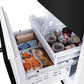 ZLINE 30" 16.1 cu. ft. Built-In 2-Door Bottom Freezer Refrigerator with Internal Water and Ice Dispenser in Black Stainless Steel RBIV-BS-30
