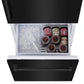 ZLINE 30" 16.1 cu. ft. Built-In 2-Door Bottom Freezer Refrigerator with Internal Water and Ice Dispenser in Black Stainless Steel RBIV-BS-30
