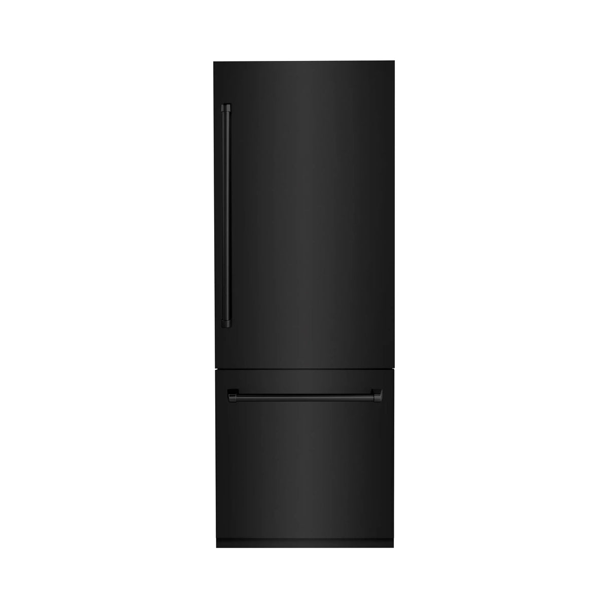 ZLINE 30" 16.1 cu. ft. Built-In 2-Door Bottom Freezer Refrigerator with Internal Water and Ice Dispenser in Black Stainless Steel RBIV-BS-30