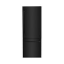 ZLINE 30" 16.1 cu. ft. Built-In 2-Door Bottom Freezer Refrigerator with Internal Water and Ice Dispenser in Black Stainless Steel RBIV-BS-30