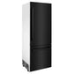ZLINE 30" 16.1 cu. ft. Built-In 2-Door Bottom Freezer Refrigerator with Internal Water and Ice Dispenser in Black Stainless Steel RBIV-BS-30