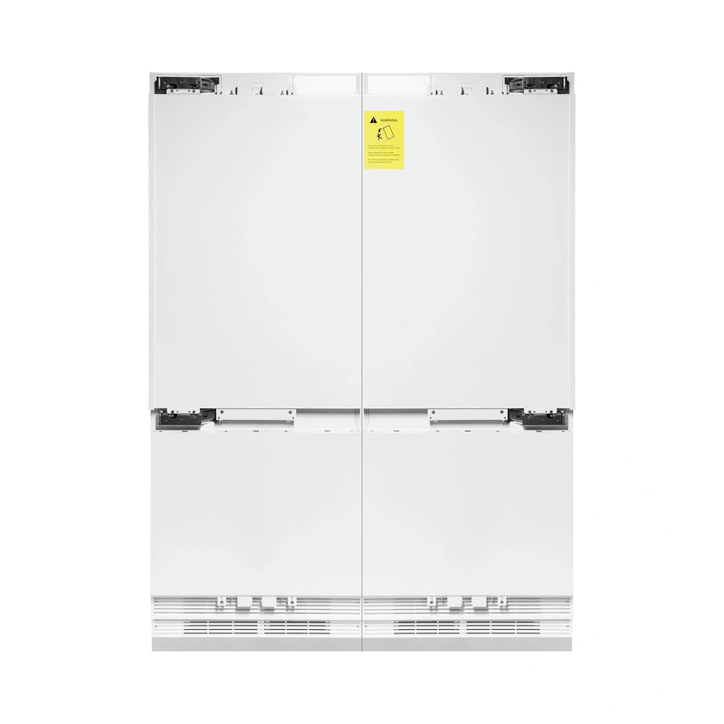 ZLINE 60-Inch Built-In 32.2 cu. ft. 4-Door French Door Refrigerator with Internal Water and Ice Dispenser in Panel Ready (RBIV-60)