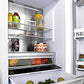 ZLINE Autograph Edition 36-Inch 19.6 cu. ft. Panel Ready Built-in 3-Door French Door Refrigerator with Internal Water and Ice Dispenser with Champagne Bronze Handles RBIVZ-36-CB