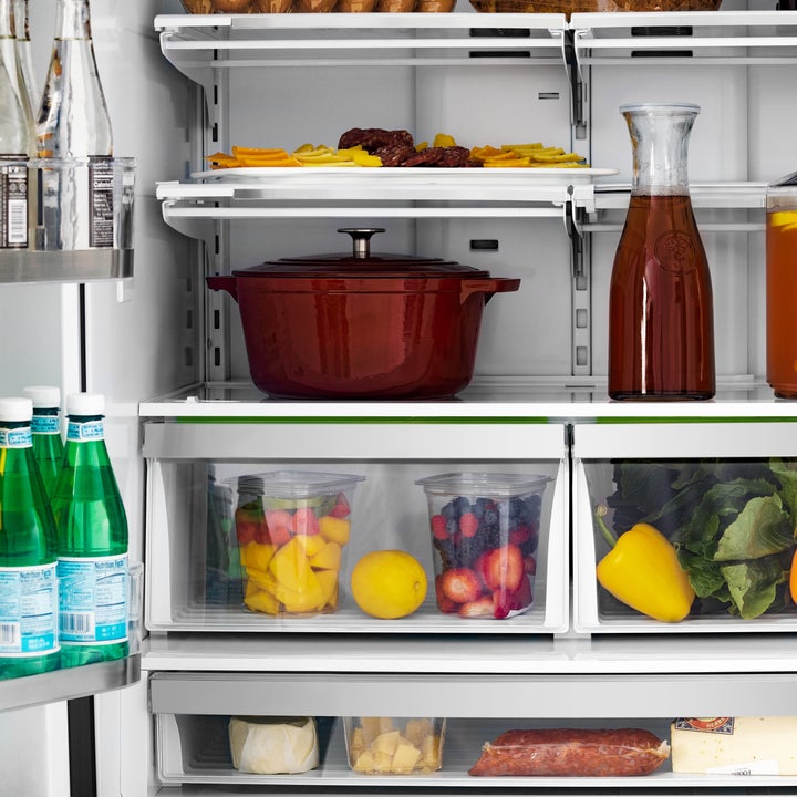 ZLINE 36 in. 22.5 cu. ft Built-in French Door Refrigerator with Ice Maker in Fingerprint Resistant Stainless Steel (RFM-36)