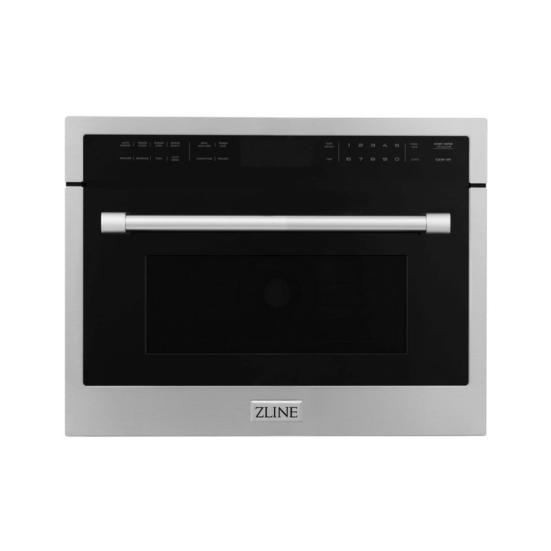 ZLINE 24-Inch Built-in Convection Microwave Oven in Stainless Steel with Speed and Sensor Cooking (MWO-24)