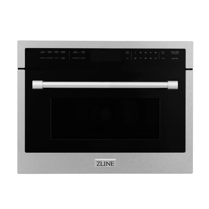 ZLINE 24-Inch Built-in Convection Microwave Oven in Durasnow with Speed and Sensor Cooking (MWO-24-SS)