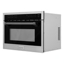 ZLINE Autograph Edition 24" 1.6 cu ft. Built-in Convection Microwave Oven in Stainless Steel with Accents MWOZ-24