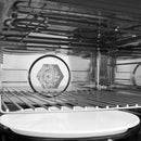 ZLINE Autograph Edition 30” 1.6 cu ft. Built-in Convection Microwave Oven in Black Stainless Steel with Accents MWOZ-30-BS