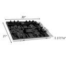 ZLINE 30" Professional Dropin Cooktop Stainless Steel With 4 Burners - RC30