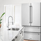 ZLINE 36 in. 22.5 cu. ft Built-in French Door Refrigerator with Ice Maker in Fingerprint Resistant Stainless Steel (RFM-36)